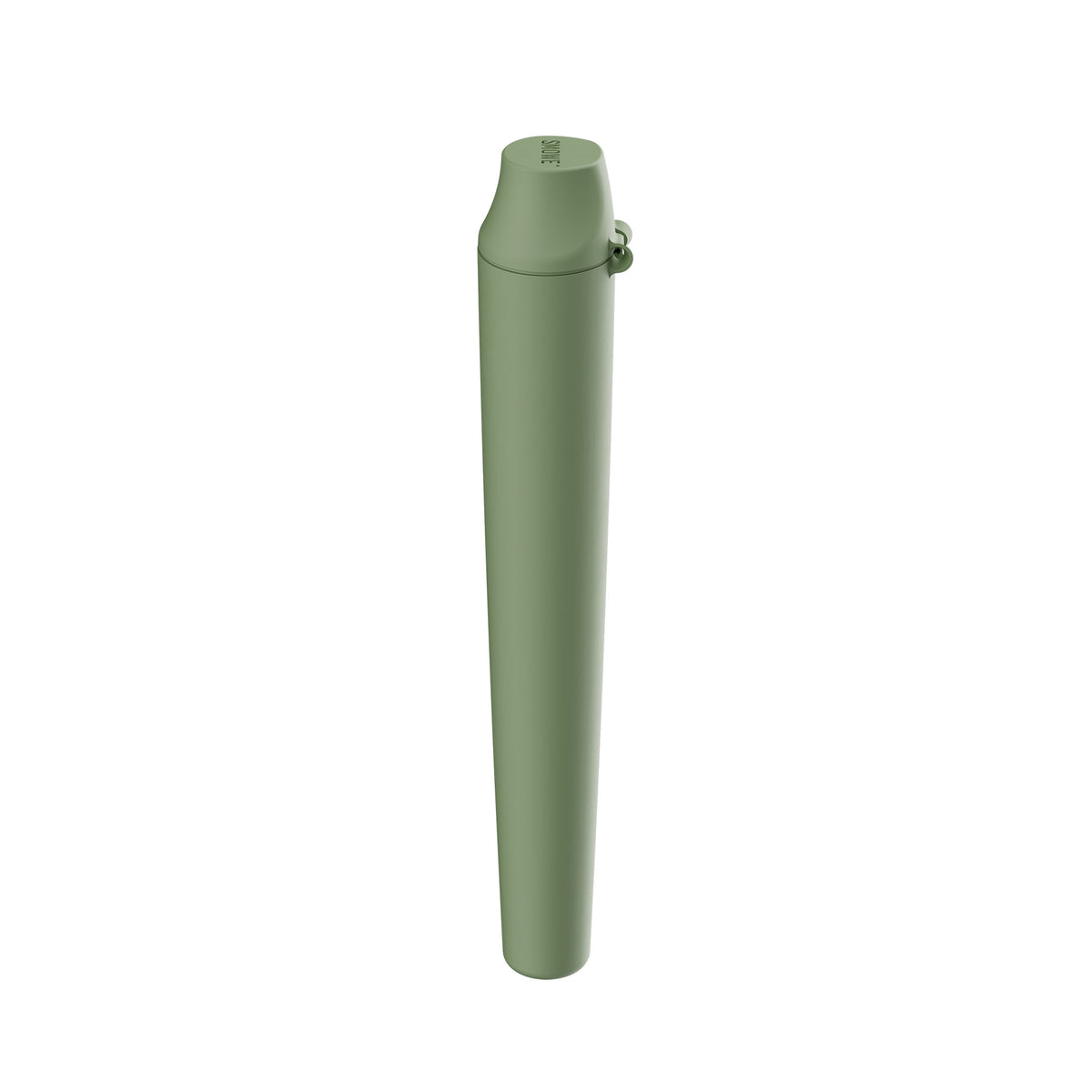 Geschlossene SMOWE GREENTUBE Joint Tube in der Farbe Leaf Grün für den geschützten und geruchsdichten Transport auf weißem Hintergrund.
