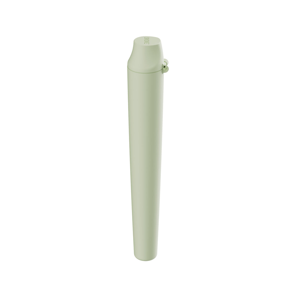 Geschlossene SMOWE GREENTUBE Joint Tube in Lime (Hellgrün) für den geschützten und geruchsdichten Transport auf weißem Hintergrund.